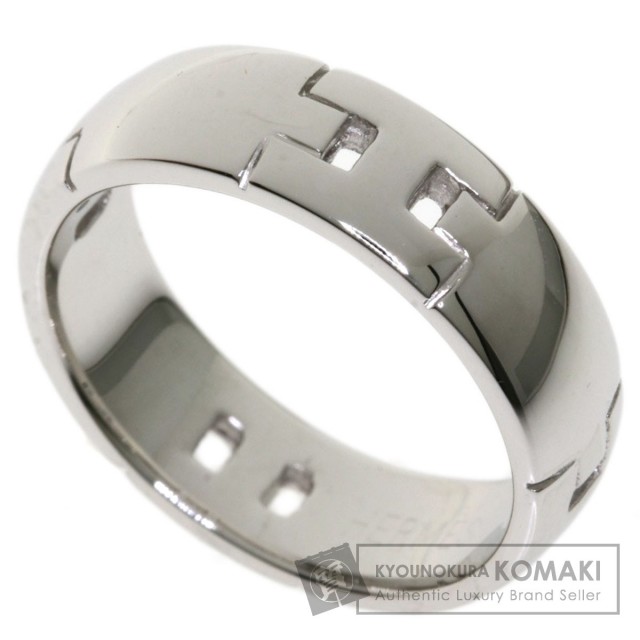 HERMES エルメス ヘラクレスリング #49 リング・指輪 K18ホワイト  