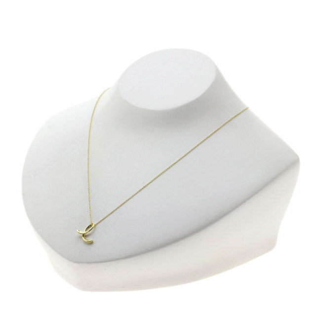 TIFFANY&Co.ティファニーイニシャルEネックレスK18イエローゴールド  