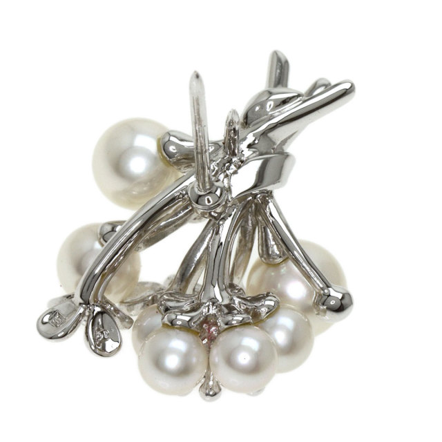MIKIMOTO ミキモト 花束 パール 真珠 ブローチ シルバー レディース