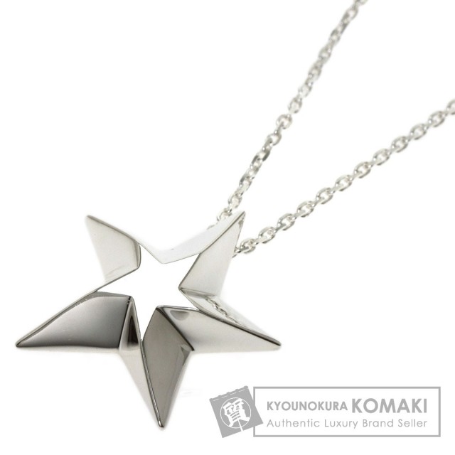 スタージュエリー STAR JEWELRY K10 星型 ネックレス 石付