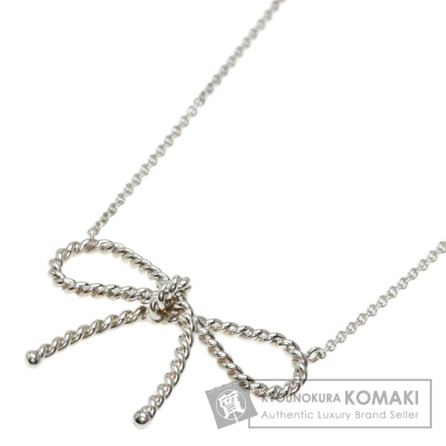 TIFFANY&Co. ティファニー ツイスト リボン ネックレス シルバー 