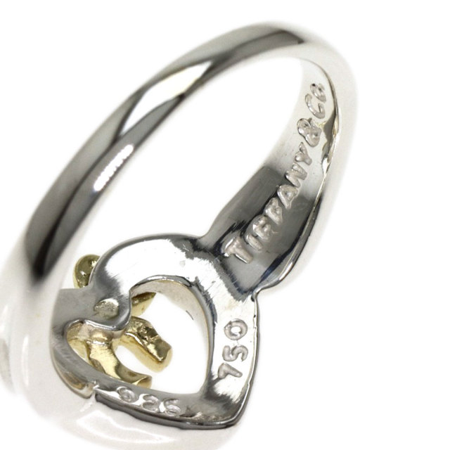 ティファニー ブレスレット バングル リボン ハート コンビ 925 750 TIFFANY&Co.リボンハートバングル