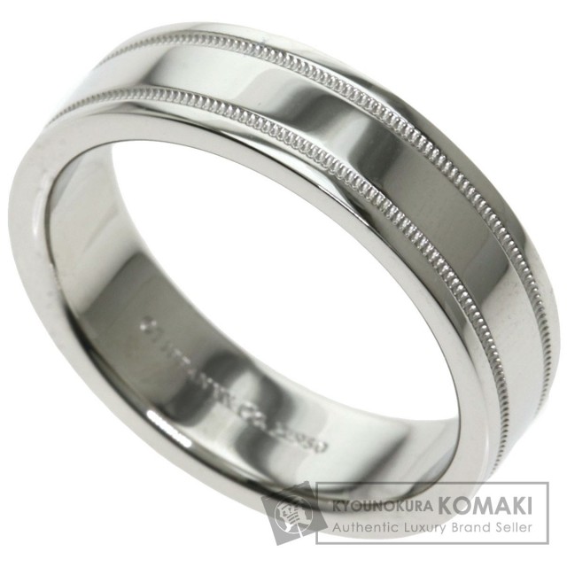 ティファニー 指輪 トゥギャザー ダブル ミルグレイン バンド リング  