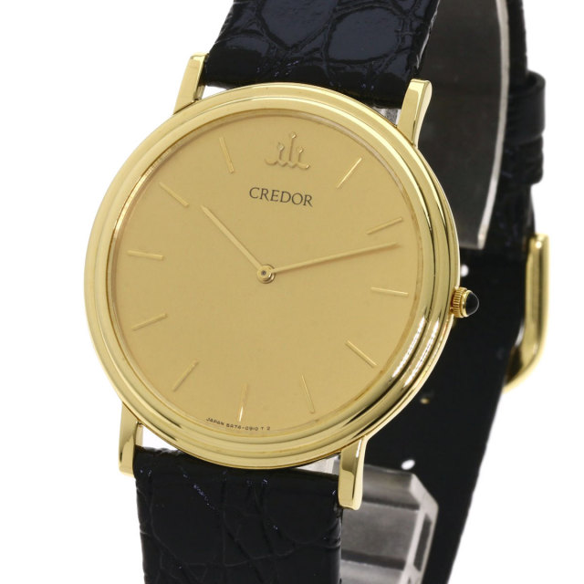 SEIKO セイコー 5A74-0530 クレドール 腕時計 K18イエロー