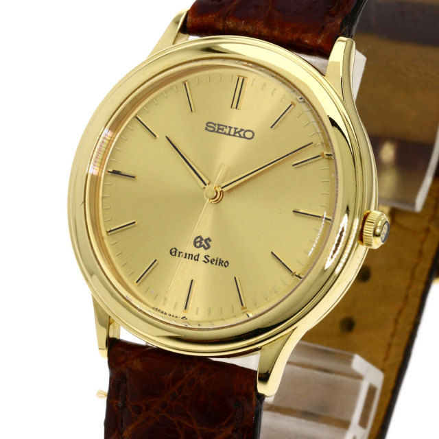 SEIKOセイコー9581-7000グランドセイコーラウンドフェイス腕時計K18  