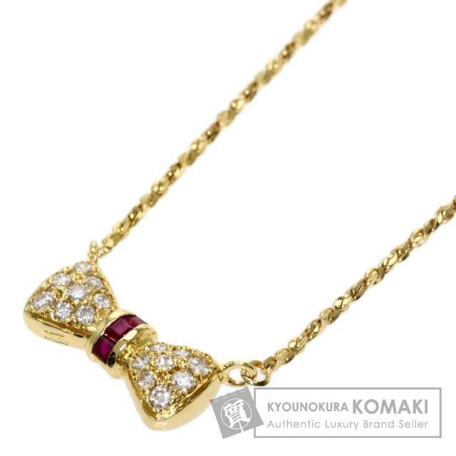 NINA RICCI ニナ・リッチ リボンモチーフ ルビー ダイヤモンド  