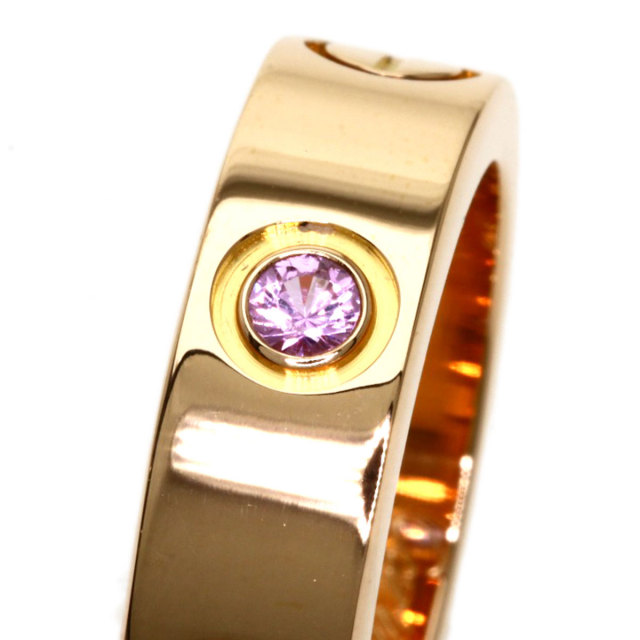 CARTIER カルティエ ラブリング 1P ピンクサファイア #48 リング・指輪  