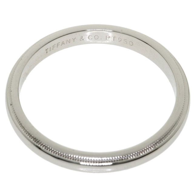Tiffany & Co. ミルグレイン2mm プラチナリング 17号