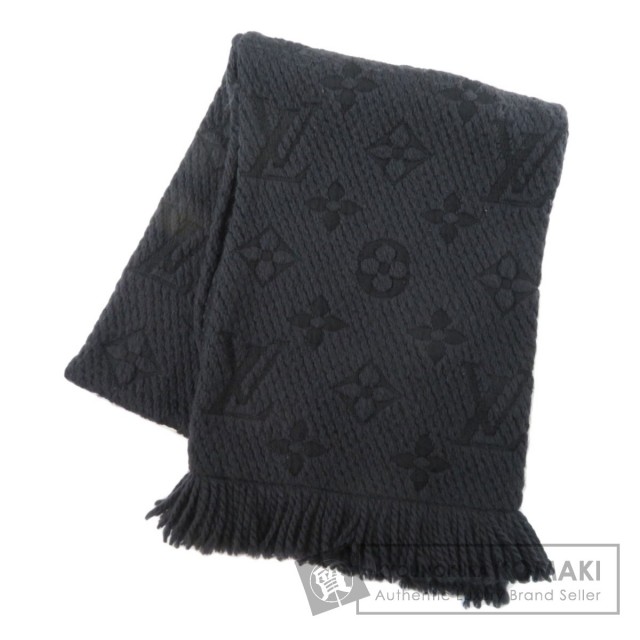 【正規品】　Louis Vuitton ブラック マフラー 楽天市場】【中古】 LOUIS VUITTON ルイ・ヴィトン マフラー