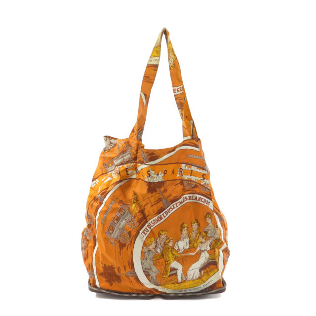 HERMES エルメス シルキーポップ エコバッグ トートバッグ シルク 