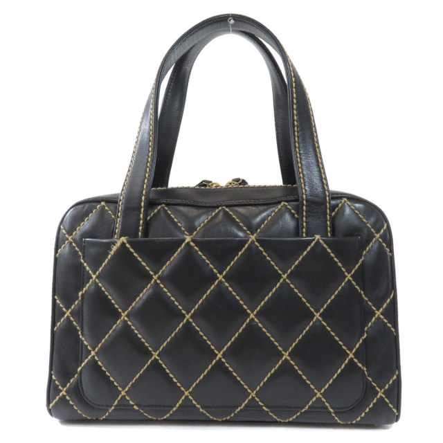 CHANEL シャネル ワイルドステッチ ハンドバッグ カーフ レディース