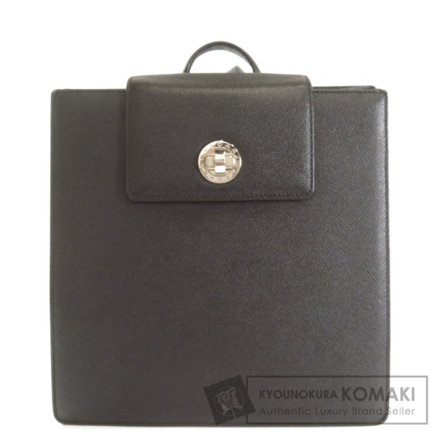 BVLGARI ブルガリ ロゴ金具 リュック・デイパック レザー レディース