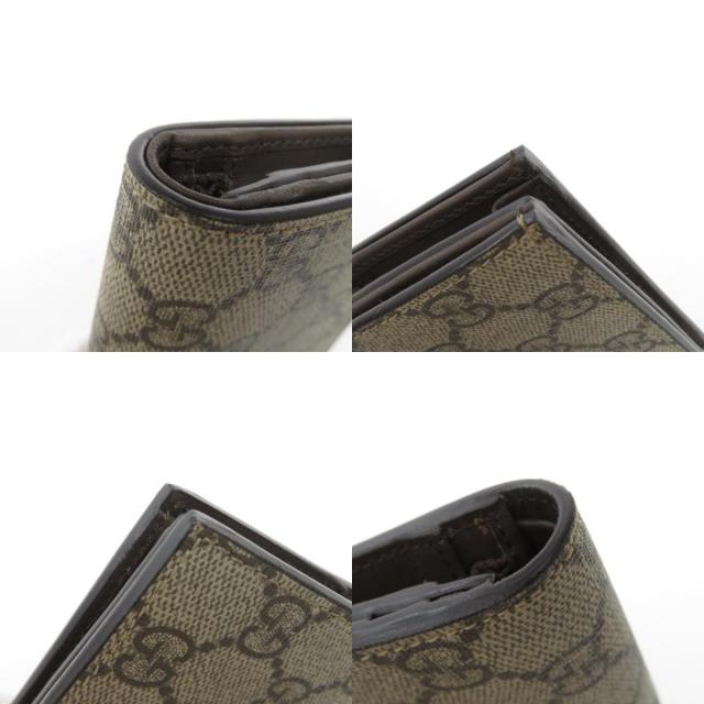 GUCCI 508757 GGスプリーム ビー 二つ折り財布（小銭入れあり） PVC