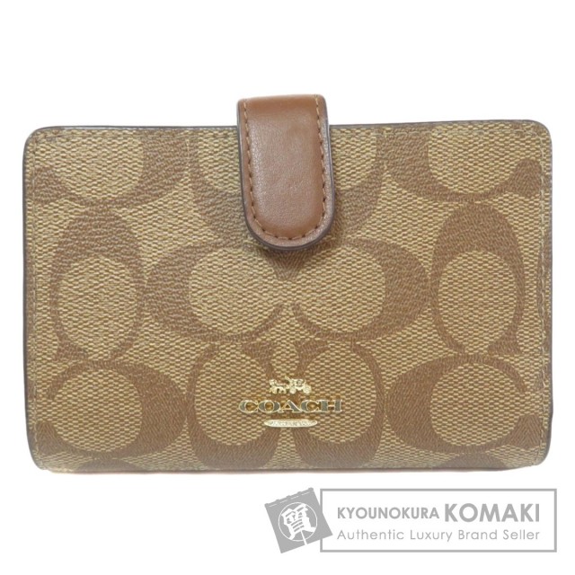 COACH コーチ F23553 シグネチャー 二つ折り財布（小銭入れあり