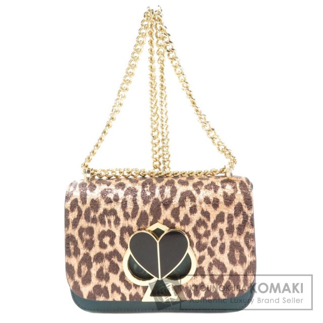 kate spade ケイトスペード レオパード柄 ショルダーバッグ レザー  