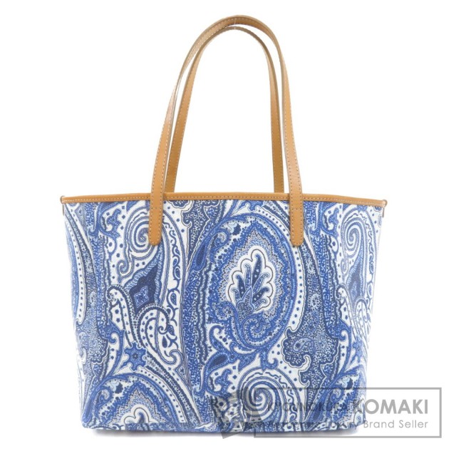 ETRO エトロ ペイズリー柄 トートバッグ PVC/レザー レディース 