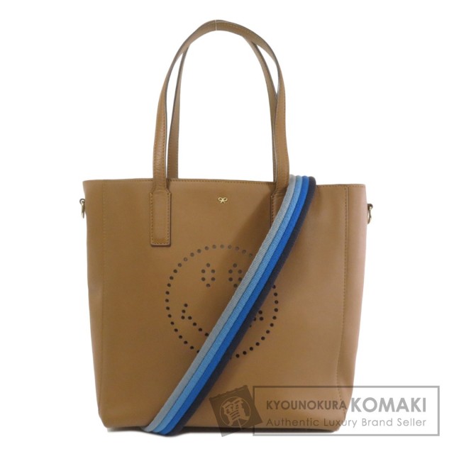 美品✨ANYA HINDMARCH トートバッグ レザー スマイル 2way