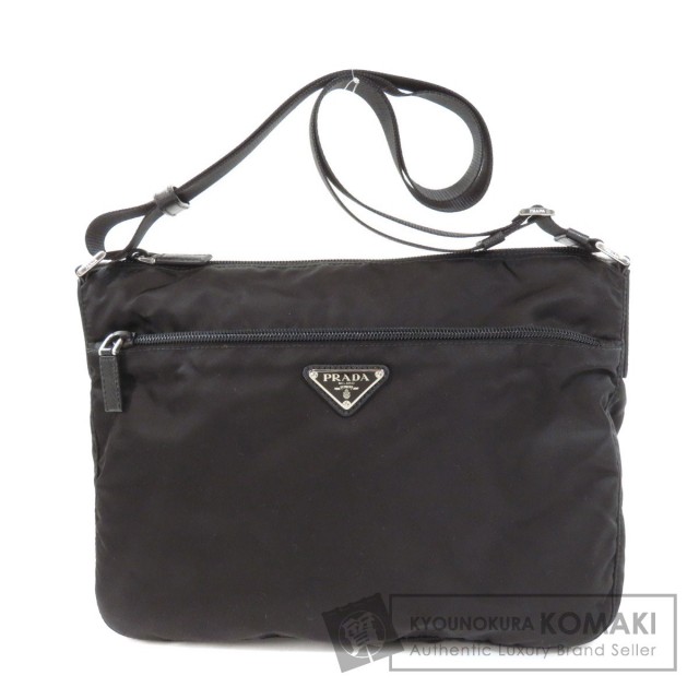 Prada プラダ ロゴモチーフ ショルダーバッグ ナイロン素材 レディース