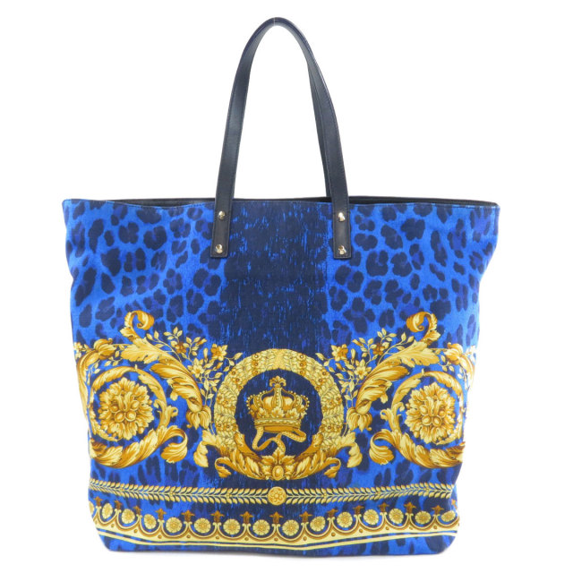 Gianni Versace ジャンニ ヴェルサーチ ロゴタイプ トートバッグ キャンバス レディース ブランド京の蔵小牧 ネット販売部