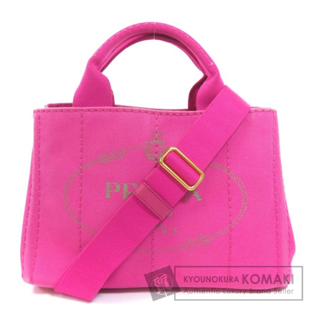 PRADA プラダ B2439G カナパ ミニ トートバッグ キャンバス レディース 