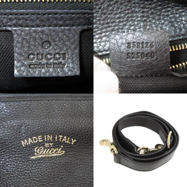 GUCCI グッチ 353124 バンブー ボストンバッグ レザー レディース