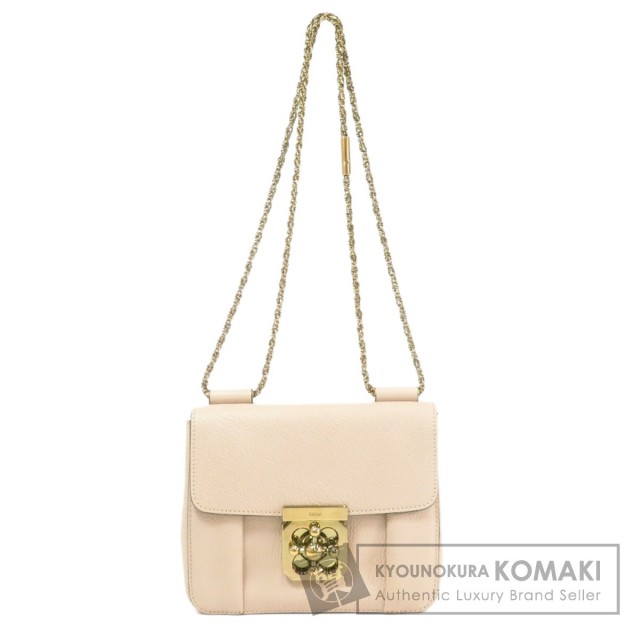 CHLOE クロエ エルシー チェーンショルダー ショルダーバッグ レザー 