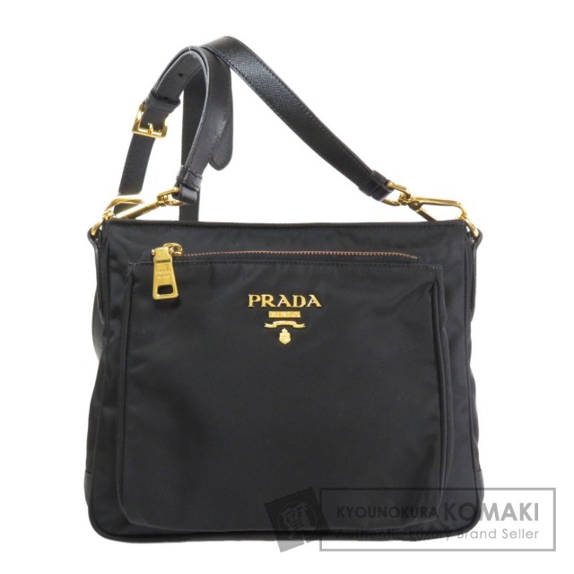 PRADA プラダ ロゴモチーフ ショルダーバッグ ナイロン素材