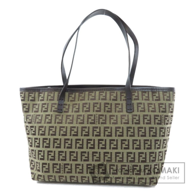 FENDI フェンディ ズッキーノ トートバッグ キャンバス/レザー レディース