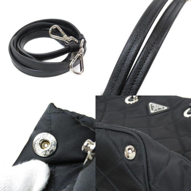 PRADA プラダ 1BG740 チェーンモチーフ 2WAY トートバッグ