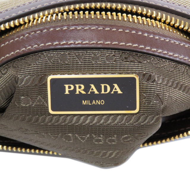 PRADAプラダ1BH150ロゴモチーフショルダーバッグキャンバスレディース 