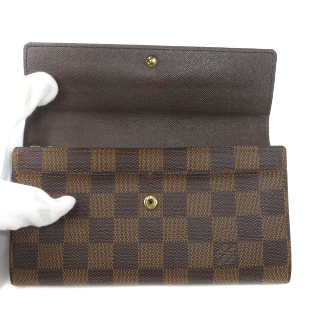 LOUISVUITTONルイヴィトンN61726ポルトモネ・クレディダミエエベヌ長 