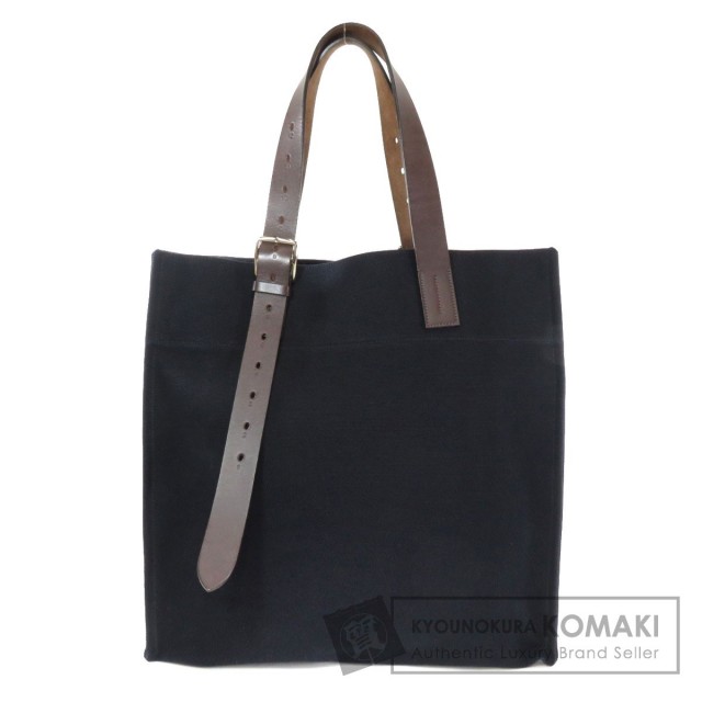 エルメス ドーヴィルPM ハンドバッグ キャンバス レディース HERMES  