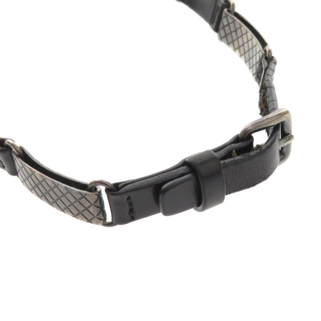 BOTTEGA VENETA ボッテガヴェネタ チョーカー ネックレス レザー/金属  