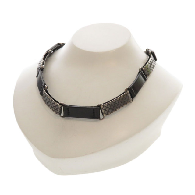 BOTTEGA VENETA ボッテガヴェネタ チョーカー ネックレス レザー/金属  