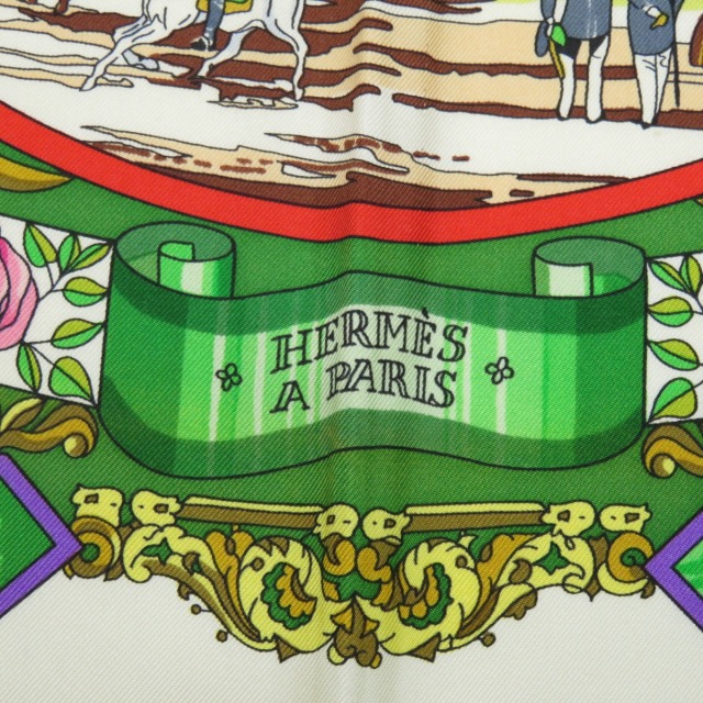 HERMES エルメス カレ90 L Entente Cordiale 仏英同盟 スカーフ シルク 