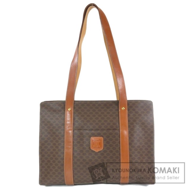 CELINE セリーヌ マカダム トートバッグ PVC/レザー レディース 