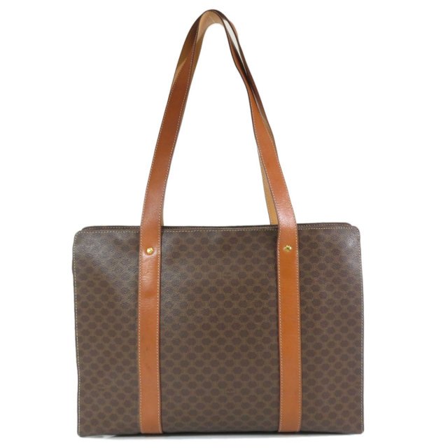 CELINE セリーヌ マカダム トートバッグ PVC/レザー レディース 