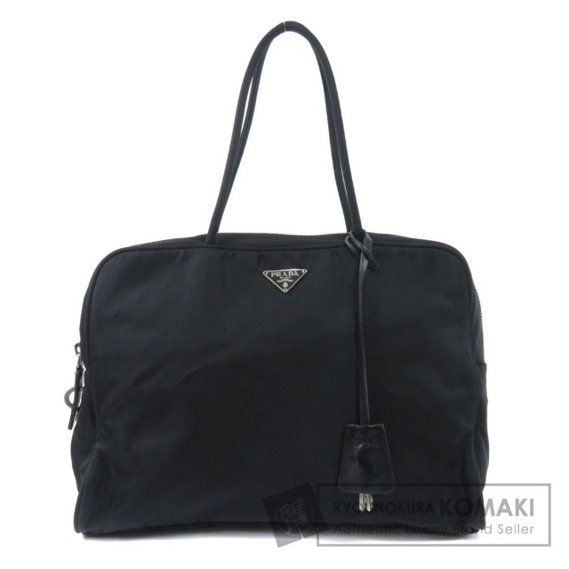 PRADA プラダ ロゴプレート トートバッグ ナイロン素材