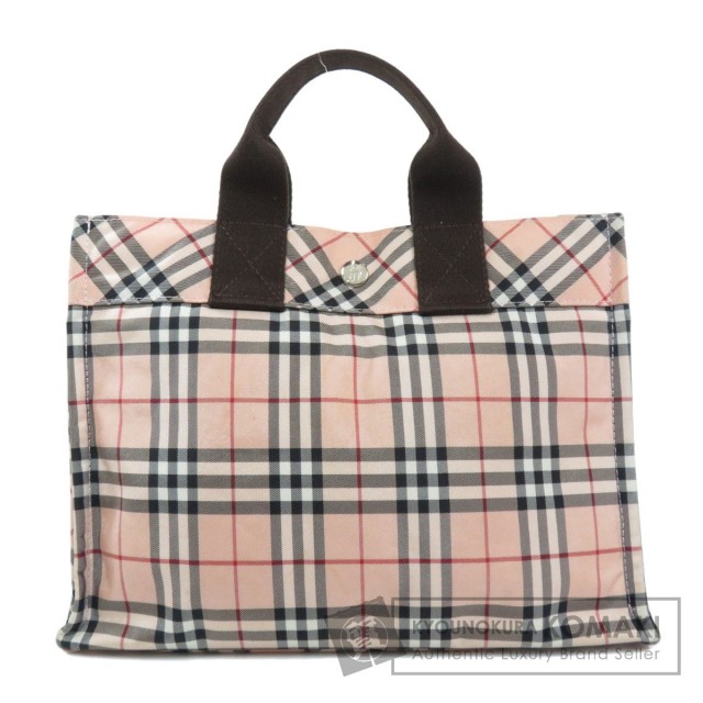 極美品 バーバリー Burberry 0874 トートバッグ 浅かっ ノバチェック