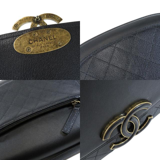 シャネル カーフィアレザー ココマーク 2wayショルダーバッグ CHANEL シャネル ココマーク ロングショルダー 2WAY ショルダー