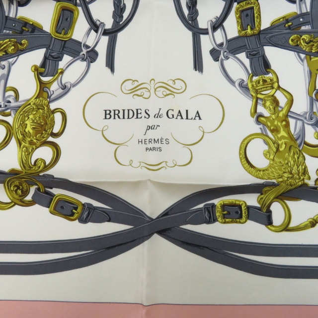 HERMES エルメス カレ90 BRIDES de GALA 式典用馬勒 スカーフ