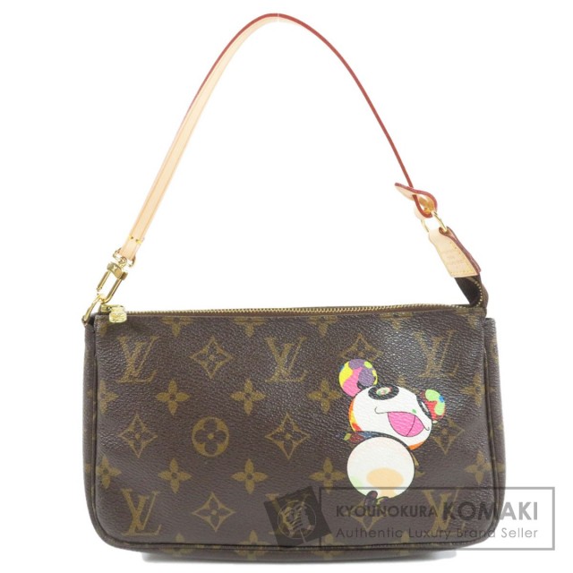 ルイヴィトン×村上隆 M51981 モノグラム ポシェットアクセソワール パンダ