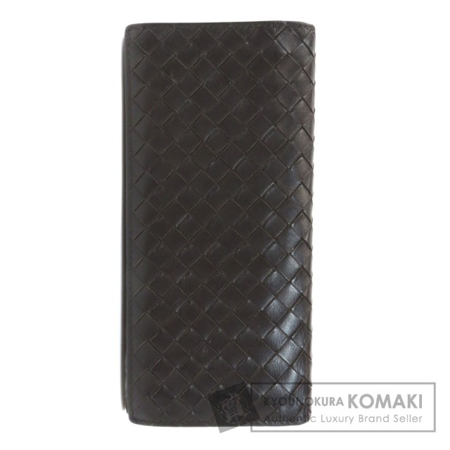 Bottega Veneta ボッテガヴェネタ イントレチャート 長財布 小銭入れなし レザー メンズ Bottega Veneta ボッテガヴェネタ イントレチャート 長財布 小銭入れなし レザー メンズ