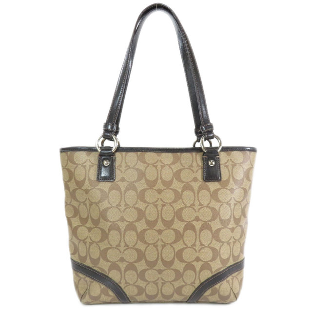 COACH コーチ F18917 シグネチャー トートバッグ PVC/レザー