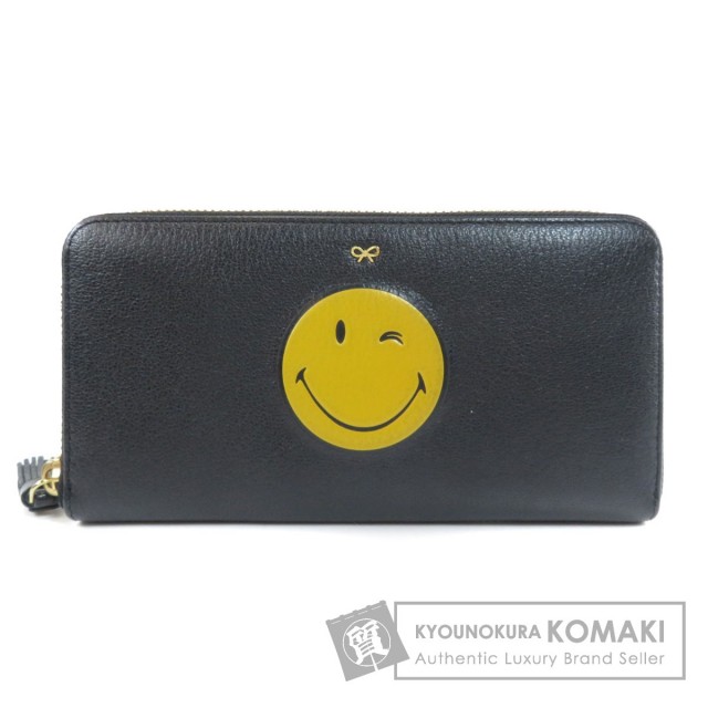 Anya Hindmarch アニヤ・ハインドマーチ スマイルモチーフ 長財布  