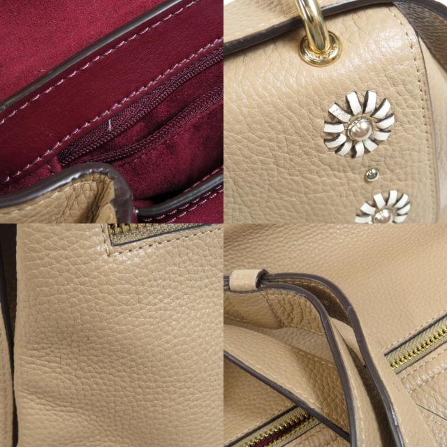 美品 コーチ coach レディース ショルダーバッグ 1294 ピンクベージュ 