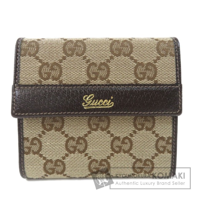 GUCCI グッチ 132098 GG 二つ折り財布（小銭入れあり