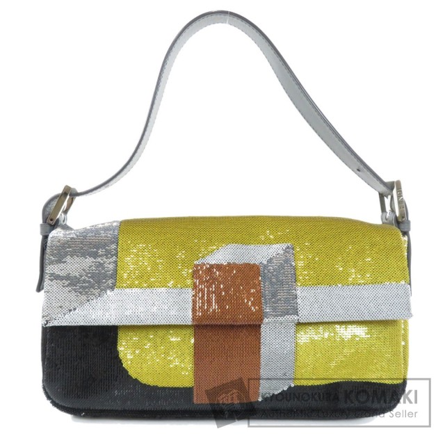 FENDI フェンディ マンマバケット スパンコール ハンドバッグ 
