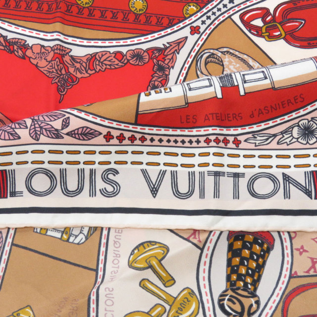 LOUISVUITTONルイヴィトンM70783カレジュドゥルイスカーフシルクレディース