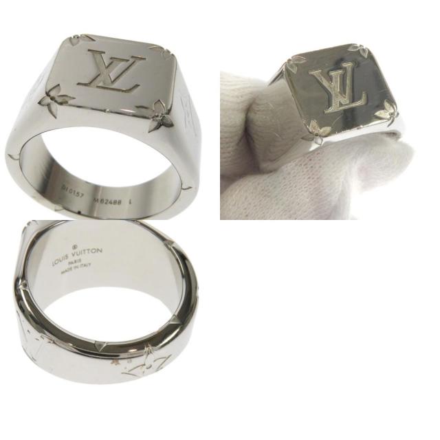 LOUIS VUITTON ルイヴィトン M62488 シグネットリング モノグラム #L  
